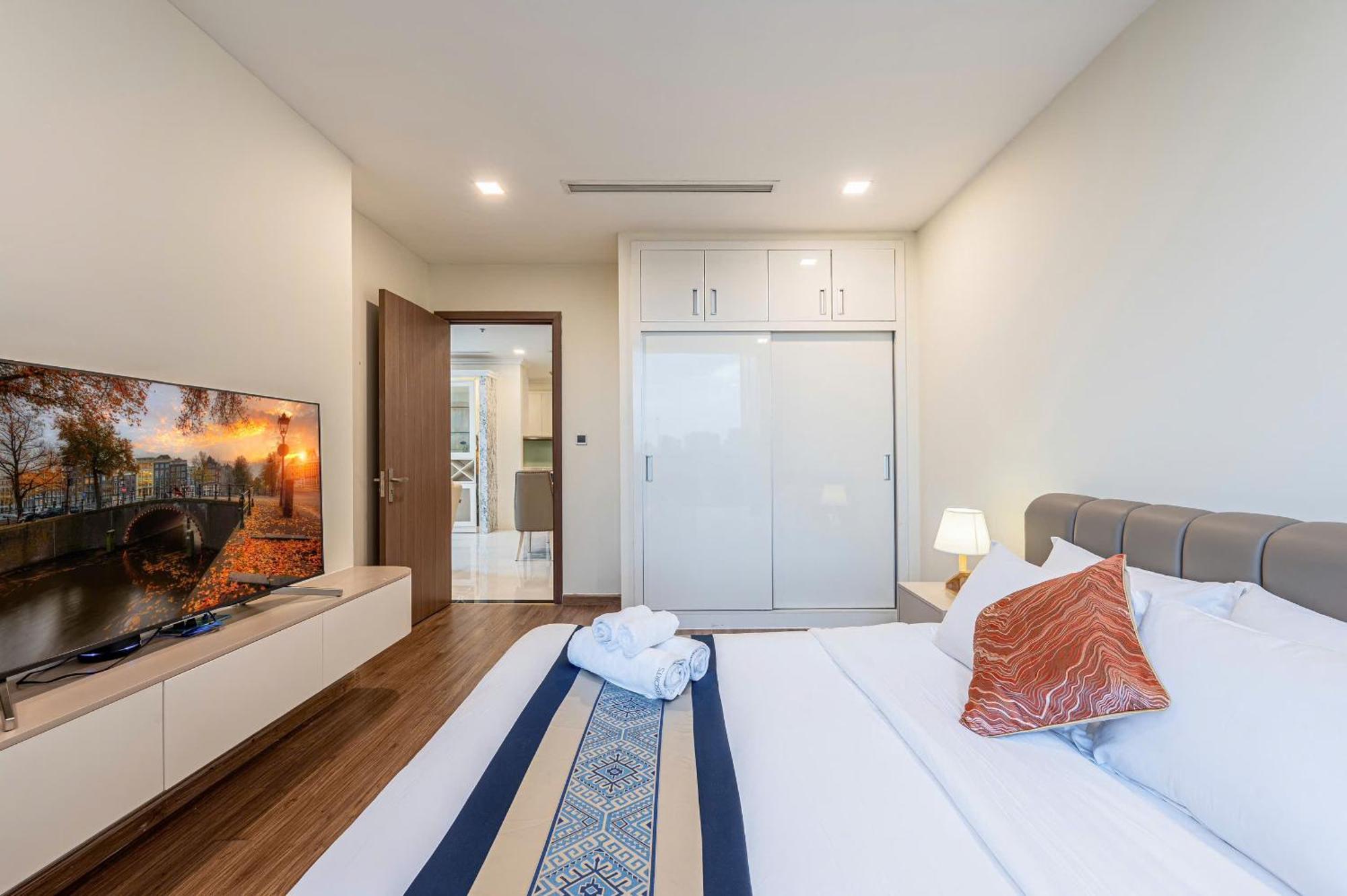 הו צ'י מין סיטי Luxury Apartment At Vinhomes Central Park מראה חיצוני תמונה