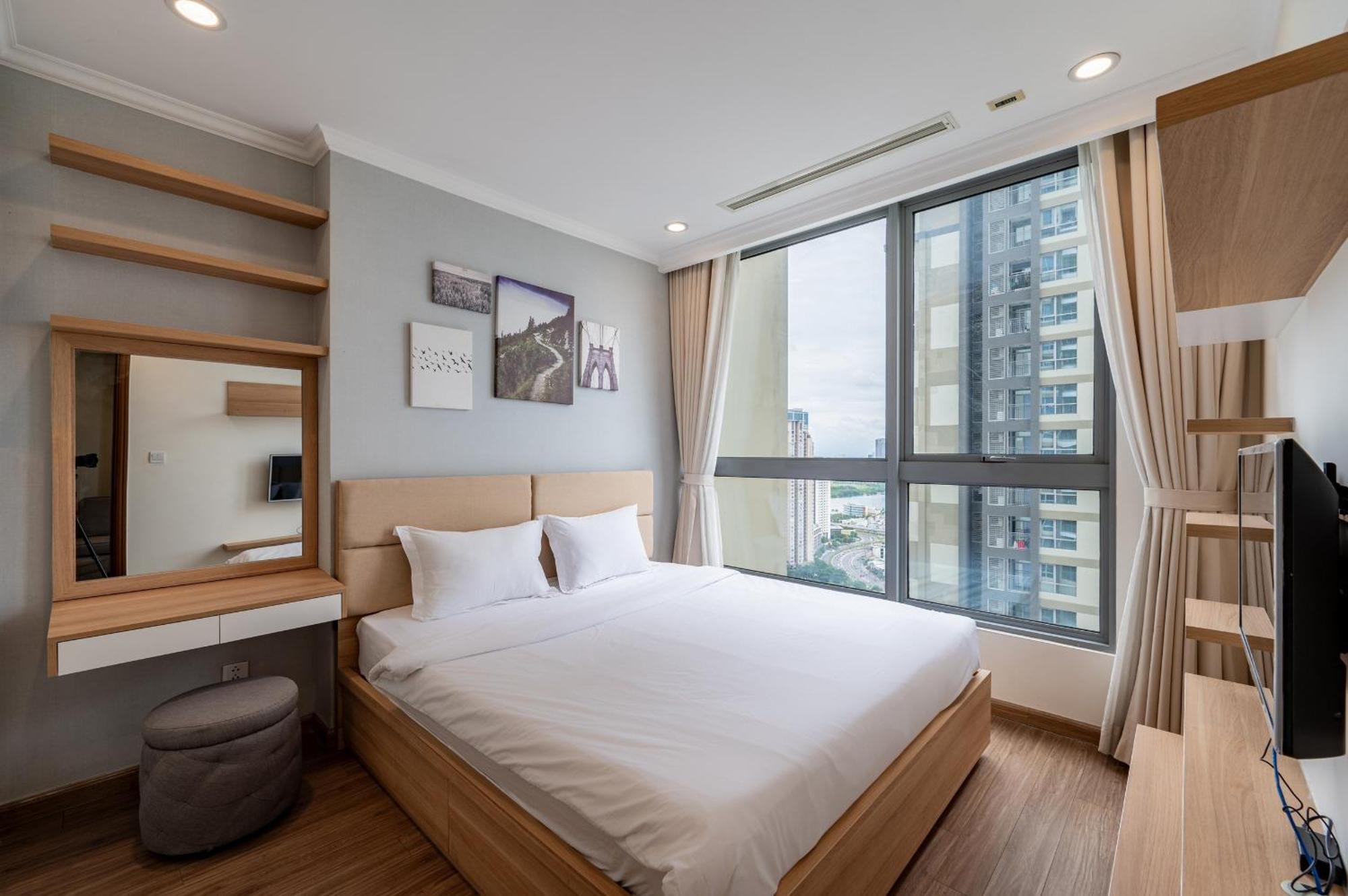 הו צ'י מין סיטי Luxury Apartment At Vinhomes Central Park מראה חיצוני תמונה