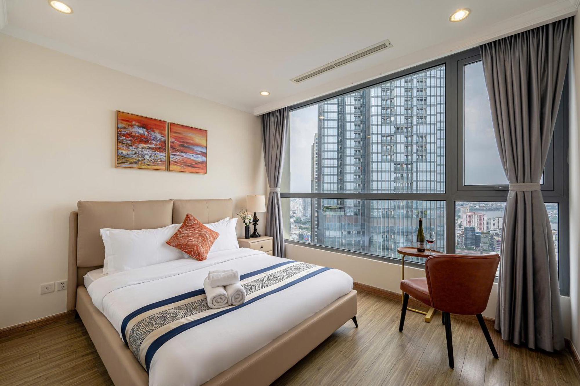 הו צ'י מין סיטי Luxury Apartment At Vinhomes Central Park מראה חיצוני תמונה